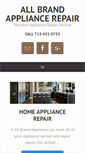 Mobile Screenshot of aallbrandappliance.com