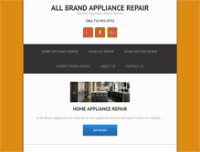 Tablet Screenshot of aallbrandappliance.com